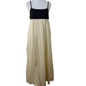 Rotimia Color Block Babydoll Maxi Dress Size Small
